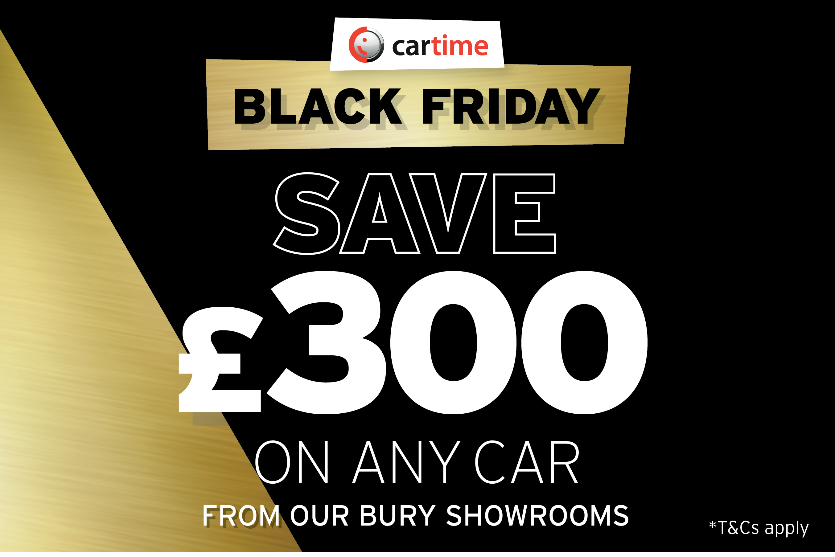 Main image for post: Black Friday Comes Early - Receive £300 Off Any Car